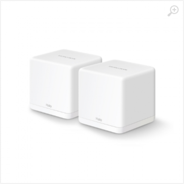 MERCUSYS Halo H30G(2-pack) AC1300 Whole Home Mesh Wi-Fi System,SPEED: 400 Mbps at 2.4 GHz + 867 Mbps at 5 GHz,SPEC: 2× Internal Antennas, 2× Gigabit Ports per